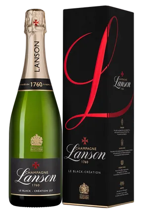 Шампанское Lanson Le Black Création 257 Brut в подарочной коробке  750 мл 12,5%