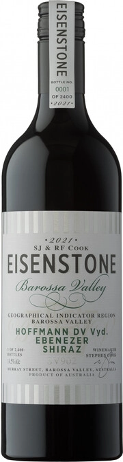 Вино Eisenstone  Hoffmann DV Vyd. Ebeneser Shiraz   2021   750 мл  14,5 %