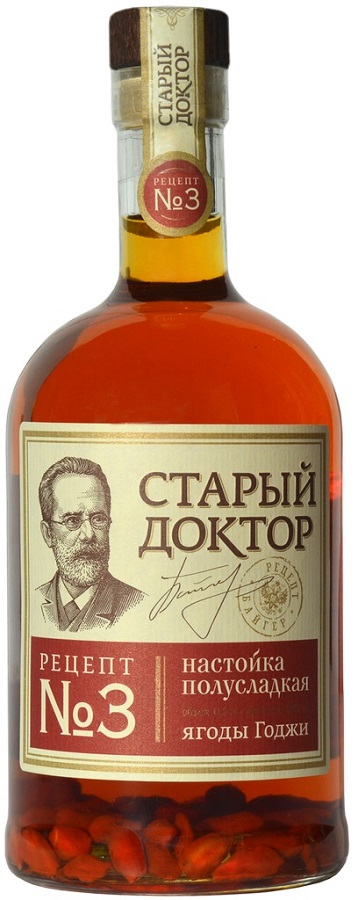 Настойка Стрижамент Старый Доктор №3 Ягоды годжи  полусладкая  500 мл