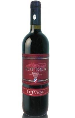 Вино  Cantina Nottola Le 3 Vigne Toscana IGP Tuscany Кантина Ноттола Ле 3 Винье Тоскана 2013 750 мл