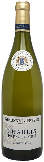 Вино Simonnet-Febvre, Chablis Premier Cru "Montmains", Симонне-Февр, Шабли Премье Крю "Монмэн", 2012, 750мл