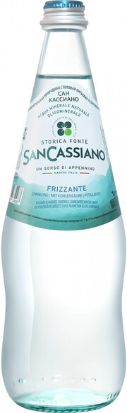 Вода  San Cassiano  Sparkling  Glass  Сан Кассиано  Газированная  500 мл