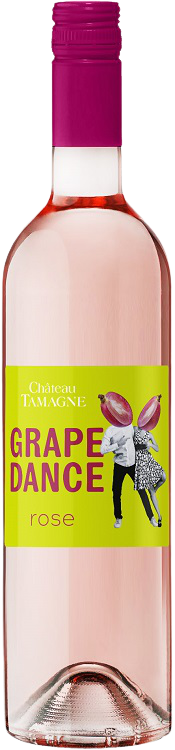 Вино  Chateau Tamagne Grape Dance Blanc  Шато Тамань Грэйп Дэнс  розовое полусухое  750 мл