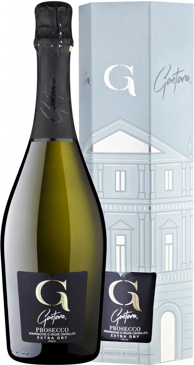 Игристое вино Gaetano Prosecco DOC Extra Dry gift box  750 мл  