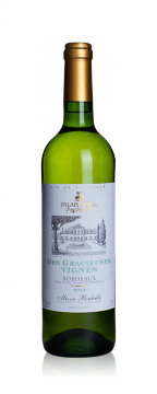 Вино La Guyennoise S. A. Bordeaux AOC. PALAIS ROYAL DES GRACIEUSES VIGNES Blanc Бордо АОС. ПАЛЕ РОЯЛЬ ДЕ ГРАСХОС ВИН Блан 2019 750 мл