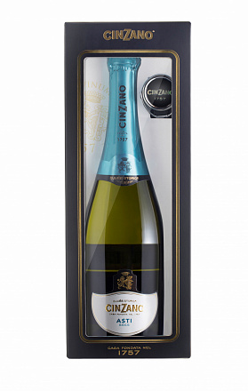 Игристое вино Cinzano Asti gift box a stopper  750 мл