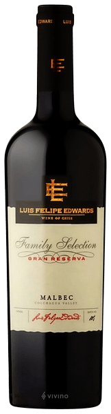 Вино Luis Felipe Edwards Family Selection Gran Reserva Malbec  2022  750 мл