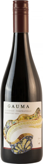 Вино  Gauma Cabernet-Tempranillo Semisweet Red  Tierra de Castilla IGP   2018 750 мл