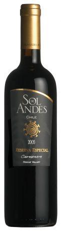 Вино Santa Camila Sol de Andes Reserva Especial Санта Камила Соль де Андес Резерва Еспешиаль 750 мл