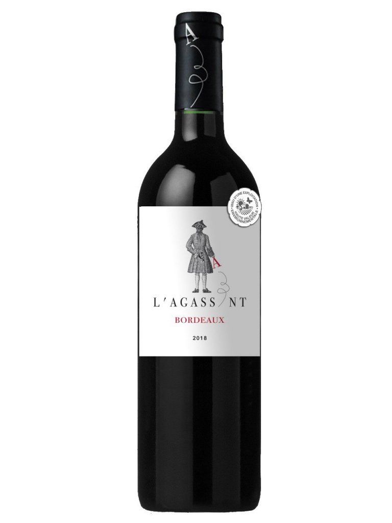 Вино L'Agassant Bordeaux AOC  Л'Агассан Бордо  красное сухое 750 мл