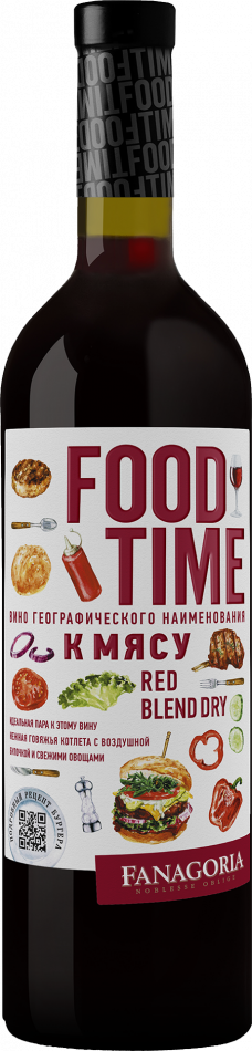 Вино Фанагория Food Time красное сухое 750 мл