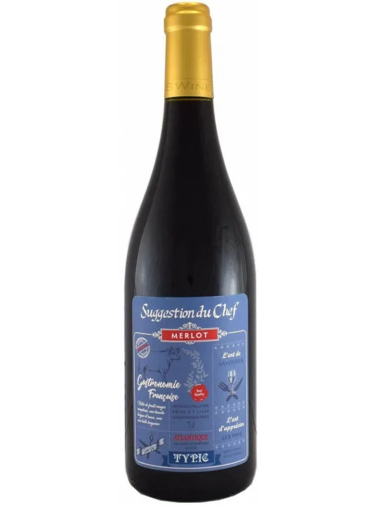 Вино Suggestion du Chef Typic Merlot  2021  750 мл  12,5%