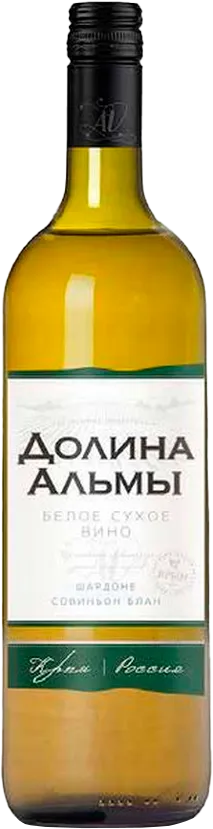 Вино   Долина Альмы  Шардоне - Совиньон   белое сухое   750 мл  13,5%