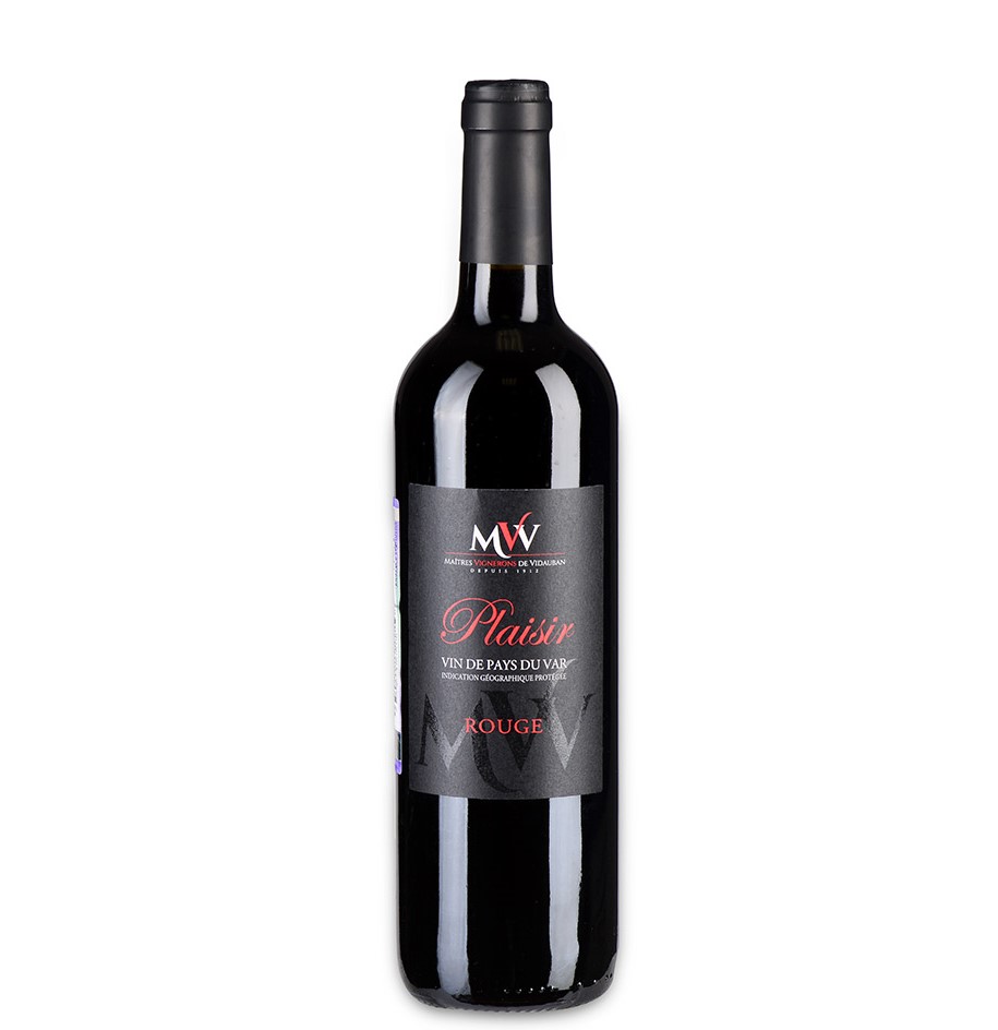 Вино La Vidaubanaise  Plaisir Rouge  Ля Видобонез  Плезир Руж  750 мл