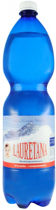 Вода  Lauretana Blue Glass   Лауретана Блю Гласс  газированная ПЭТ 1500  мл