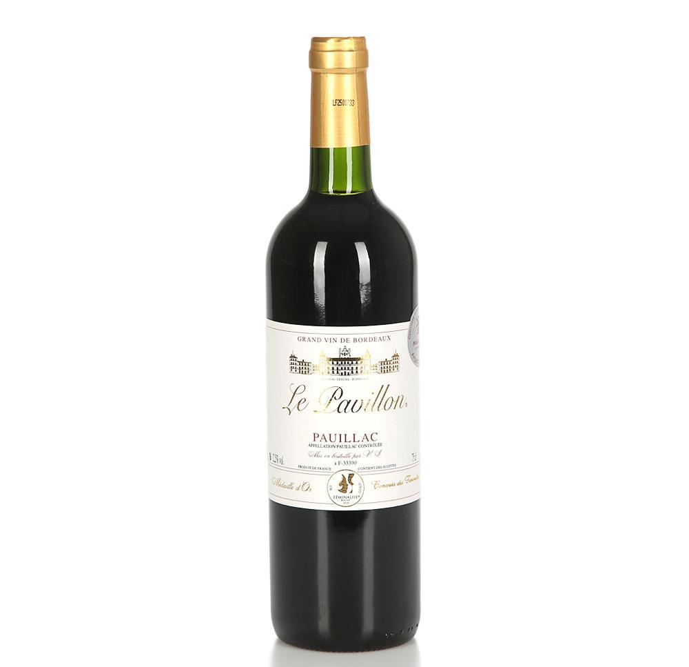 Вино  Le Pavillon Descas   Pauillac AOC   2014 750 мл