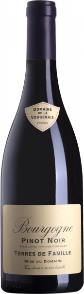 Вино  Domaine de la Vougeraie Bourgogne Pinot Noir Terres de Famille   2020   750 мл