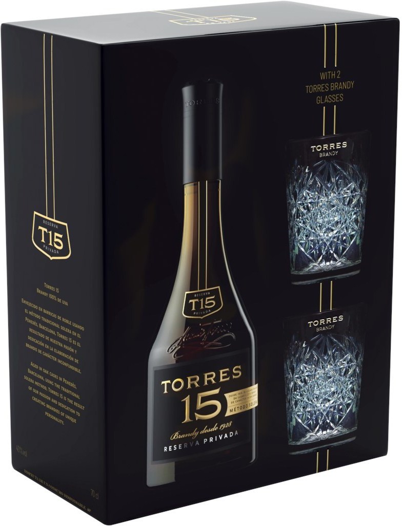 Бренди Torres 15 Reserva Privada   gift box    700 мл