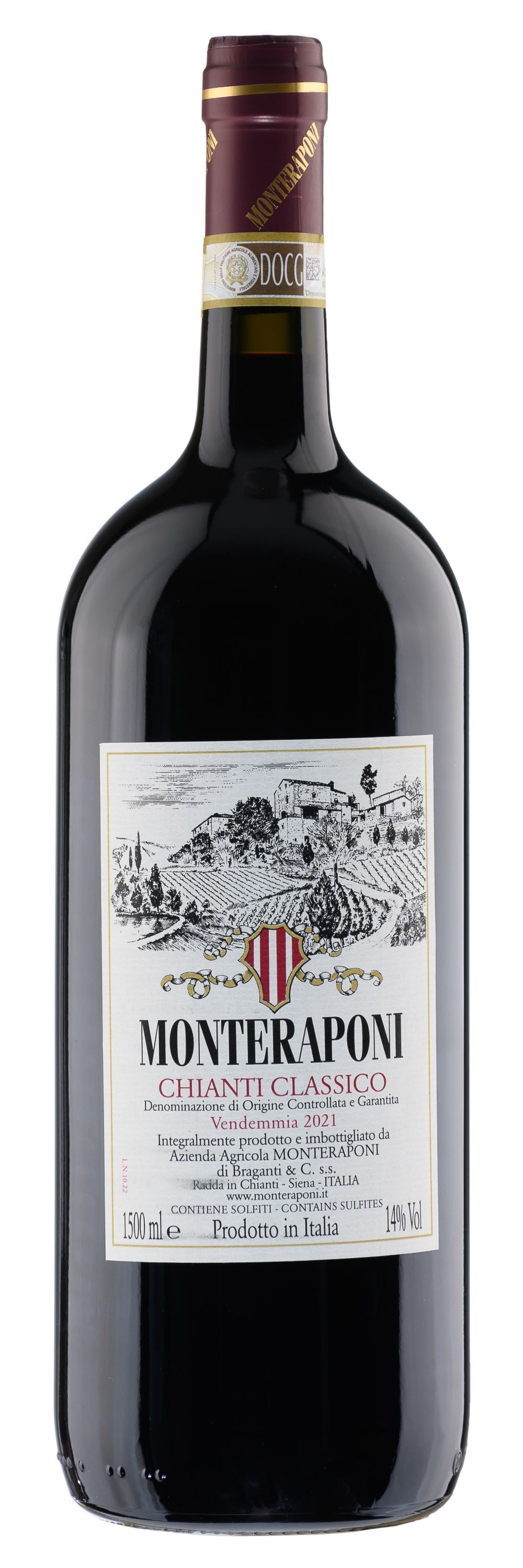 Вино Monteraponi Chianti Classico DOCG 2021 1500 ml 13.5%