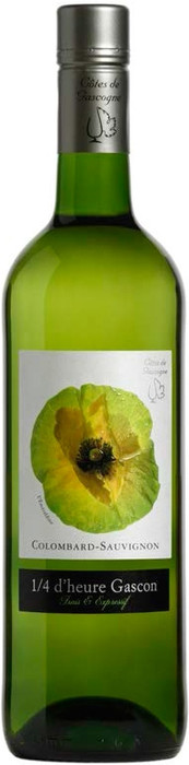 Вино 1/4 d'heure Gascon Colombard Sauvignon   Катр д'Ор Гаскон  Коломбард Совиньон   2016  750 мл