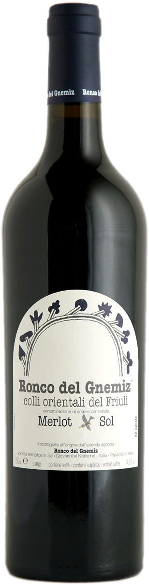 Вино Ronco Del Gnemiz Merlot  Sol Ронко Дель Гнемиц  Мерло  Сол  2011 750 мл