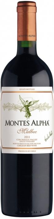 Вино Montes Alpha Malbec Монтес Альфа Мальбек 2011 750 мл