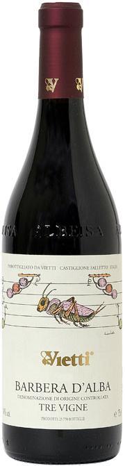 Вино Barbera d'Alba "Tre Vigne" DOC   2020 750 мл
