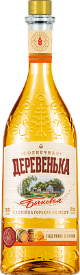 Настойка горькая  Солнечная деревенька бочковая на меду 250 мл