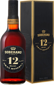 Бренди Soberano 12 gift box   700 мл