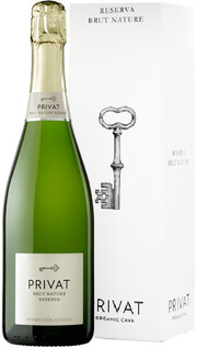 Игристое вино  Privat  Brut Nature Reserva Cava DO gift box  2019 750 мл