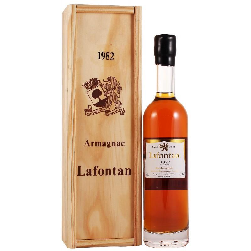 Lafontan Millesime Bas Armagnac AOC 1982 wooden box  700 мл
