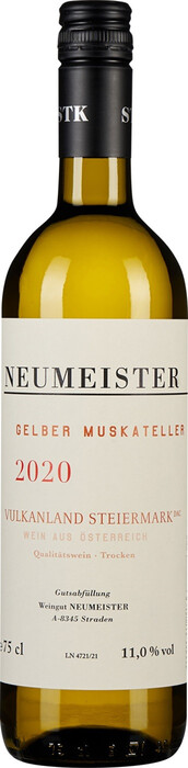 Вино Weingut Neumeister Silberberg Gelber Muskateller Steirische Klassik Штайермарк Ноймайстер   Гельбер Мускателлер Штайрише Классик Вулканланд 2020 750 мл