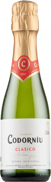 Игристое вино Codorniu Clasico  Seco  375  мл