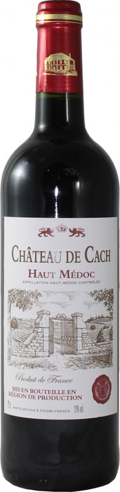 Вино Chateau de Cach  Haut-Medoc AOC   2020 750 мл