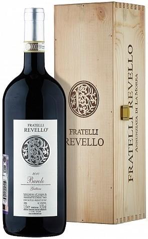 Вино Fratelli Revello, "Vigna Giachini", Barolo DOCG, wooden box, 2010/Вино Фрателли Ревелло, "Винья Гьякини", Бароло DOCG, в деревянной коробке, 2010, 1500мл