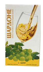 Вино столовое "Шардоне" белое полусладкое, Tetra-pak 1л