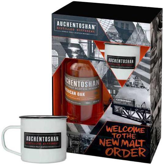 Виски AUCHENTOSHAN AMERICAN OAK with glasses  700 мл