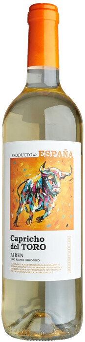 Вино Capricho del Toro Airen semi dry  2021 750 мл
