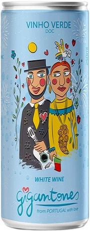 Вино Gigantones  White  Vinho Verde DOC  in can  250 мл