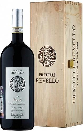 Вино Fratelli Revello, "Rocche dell'Annunziata", Barolo DOCG, wooden box 2010/Вино Фрателли Ревелло, "Рокке дель Аннунциата", Бароло, в подарочной упаковке 2010, 1,5л