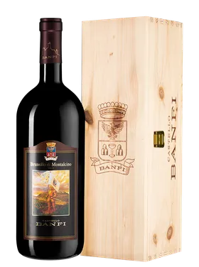 Вино Castello Banfi Brunello di Montalcino DOCG  2019 wooden box 1,5 л