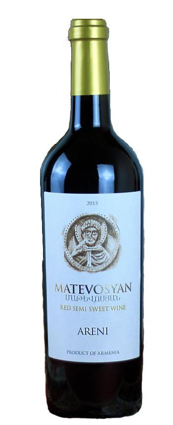 Вино "АРЕНИ Матевосян" красное п/сладкое 9-13%