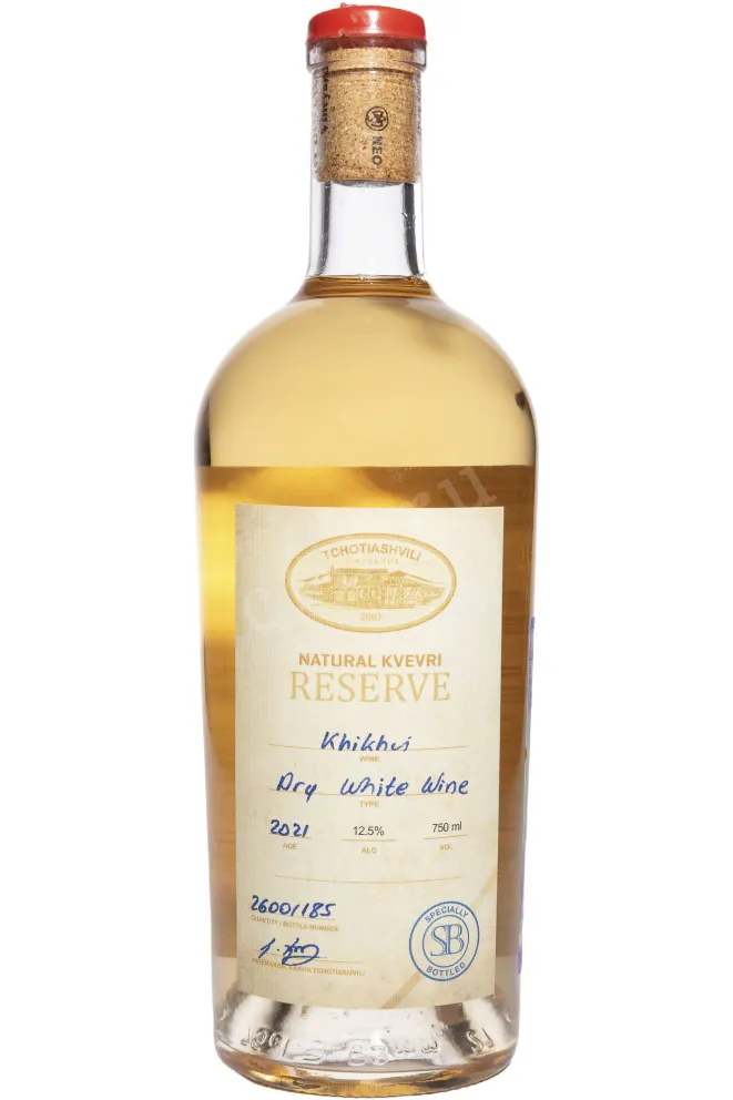 Вино Tchotiashvili Natural Kvevri Reserve Khikhvi  750 мл