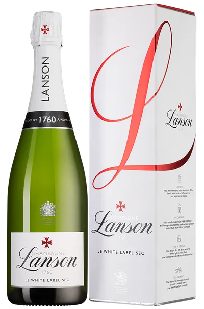 Шампанское Lanson  Le White Label Sec   750 мл