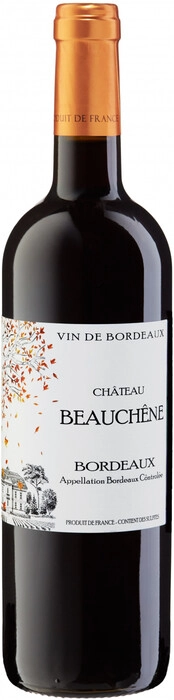 Вино Chateau Beauchene, Bordeaux AOC, 2021  750 мл  13%