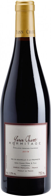 Вино Yann Chave Hermitage AOC  Ян Шав Эрмитаж 2019 750 мл  15,8%