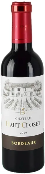 Вино Chateau Haut Closet, Bordeaux  2020 375 мл  12,5 %