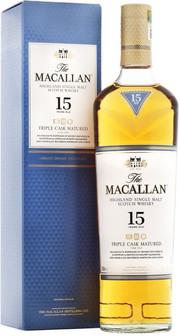 Виски Macallan  Triple Cask Matured 15 Years Old gift box  700 мл