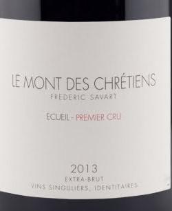 Шампанское Savart  Le Mont des Chrétiens Ecueil Extra Brut Premier Cru Champagne AOC Савар Ле Мон де Кретьен Экёй Экстра Брют Премье Крю Шампань  2013 750 мл