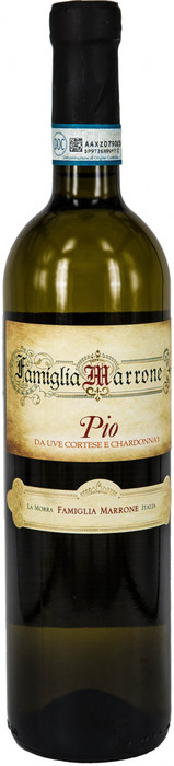 Вино  Marrone Pio Da Uve Cortese E Chardonnay     2019 750 мл